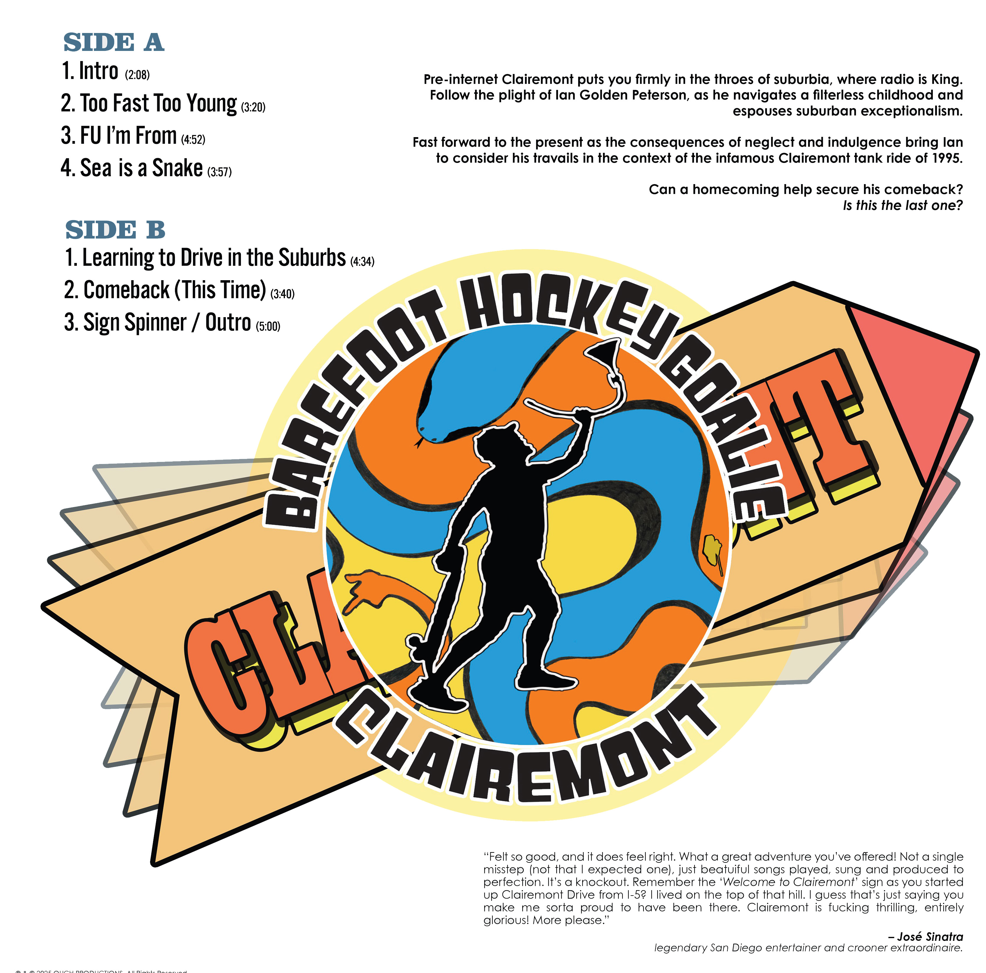 Clairemont album back cover